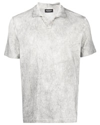 Мужская серая футболка-поло с принтом тай-дай от Dondup