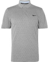 Мужская серая футболка-поло с принтом от Nike