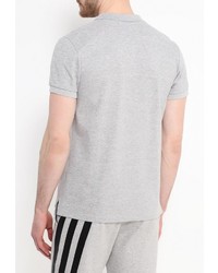 Мужская серая футболка-поло от adidas Originals