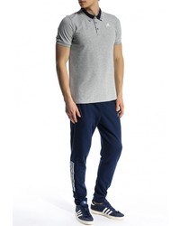 Мужская серая футболка-поло от adidas Performance