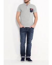 Мужская серая футболка-поло от Animal