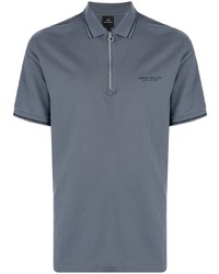 Мужская серая футболка-поло от Armani Exchange