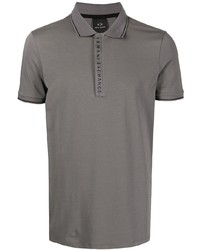 Мужская серая футболка-поло от Armani Exchange