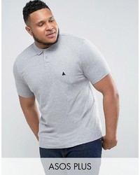 Мужская серая футболка-поло от Asos