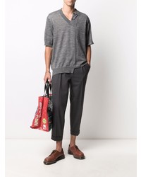 Мужская серая футболка-поло от Kolor