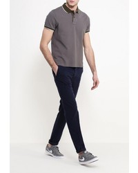 Мужская серая футболка-поло от Blauer