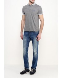 Мужская серая футболка-поло от Boss Orange