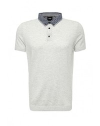 Мужская серая футболка-поло от Burton Menswear London