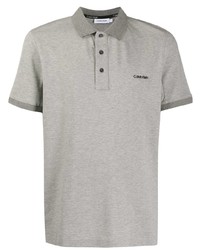 Мужская серая футболка-поло от Calvin Klein