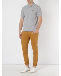 Мужская серая футболка-поло от Lacoste