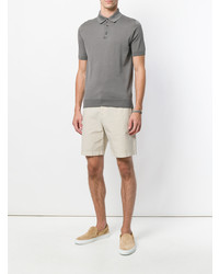 Мужская серая футболка-поло от Dell'oglio