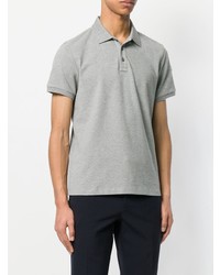 Мужская серая футболка-поло от Moncler