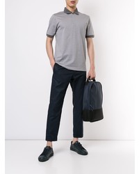 Мужская серая футболка-поло от D'urban