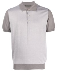 Мужская серая футболка-поло от Corneliani