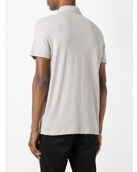 Мужская серая футболка-поло от Versace Collection