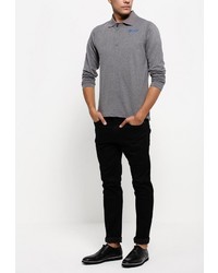 Мужская серая футболка-поло от E-Bound