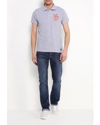 Мужская серая футболка-поло от E-Bound