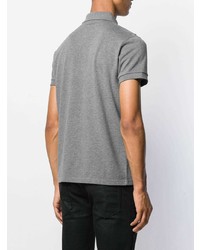 Мужская серая футболка-поло от Saint Laurent
