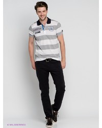 Мужская серая футболка-поло от Forecast