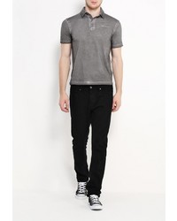 Мужская серая футболка-поло от Fresh Brand