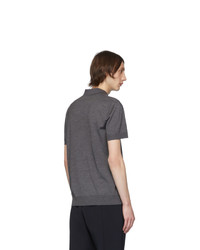 Мужская серая футболка-поло от Bottega Veneta