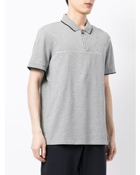 Мужская серая футболка-поло от Armani Exchange