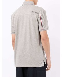 Мужская серая футболка-поло от Tommy Hilfiger