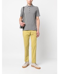 Мужская серая футболка-поло от Drumohr