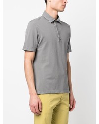 Мужская серая футболка-поло от Drumohr