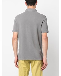 Мужская серая футболка-поло от Drumohr