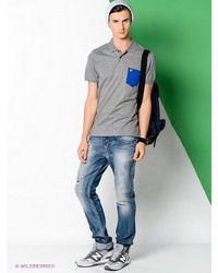 Мужская серая футболка-поло от Lyle & Scott