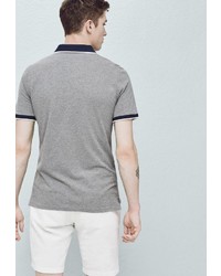 Мужская серая футболка-поло от Mango Man