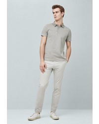 Мужская серая футболка-поло от Mango Man