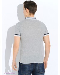 Мужская серая футболка-поло от Oodji