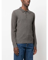 Мужская серая футболка-поло от Corneliani