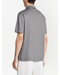 Мужская серая футболка-поло от Zegna