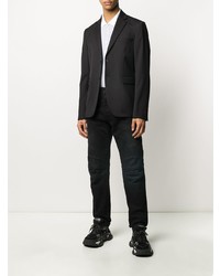 Мужская серая футболка-поло от Balmain