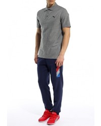 Мужская серая футболка-поло от Puma