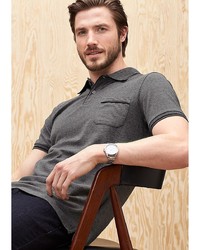 Мужская серая футболка-поло от s.Oliver