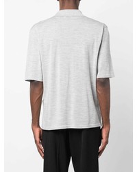 Мужская серая футболка-поло от Saint Laurent