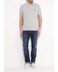 Мужская серая футболка-поло от SPRINGFIELD