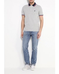 Мужская серая футболка-поло от SPRINGFIELD