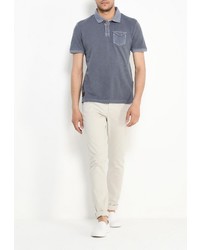 Мужская серая футболка-поло от Tom Tailor