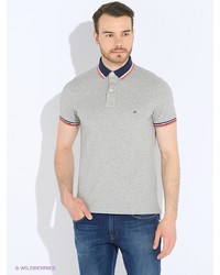 Мужская серая футболка-поло от Tommy Hilfiger