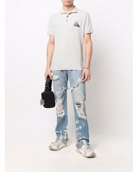 Мужская серая футболка-поло от Just Cavalli