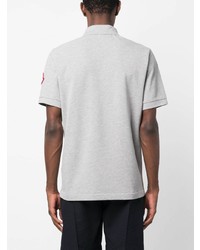 Мужская серая футболка-поло от Moncler