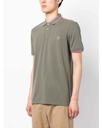 Мужская серая футболка-поло от PS Paul Smith