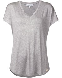 Женская серая футболка с v-образным вырезом от Amour Vert