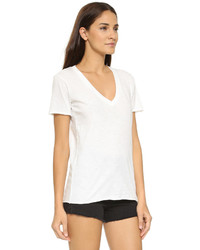 Женская серая футболка с v-образным вырезом от NSF