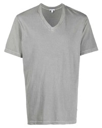 Мужская серая футболка с v-образным вырезом от James Perse